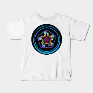 Pentagon Crop Circle Kids T-Shirt